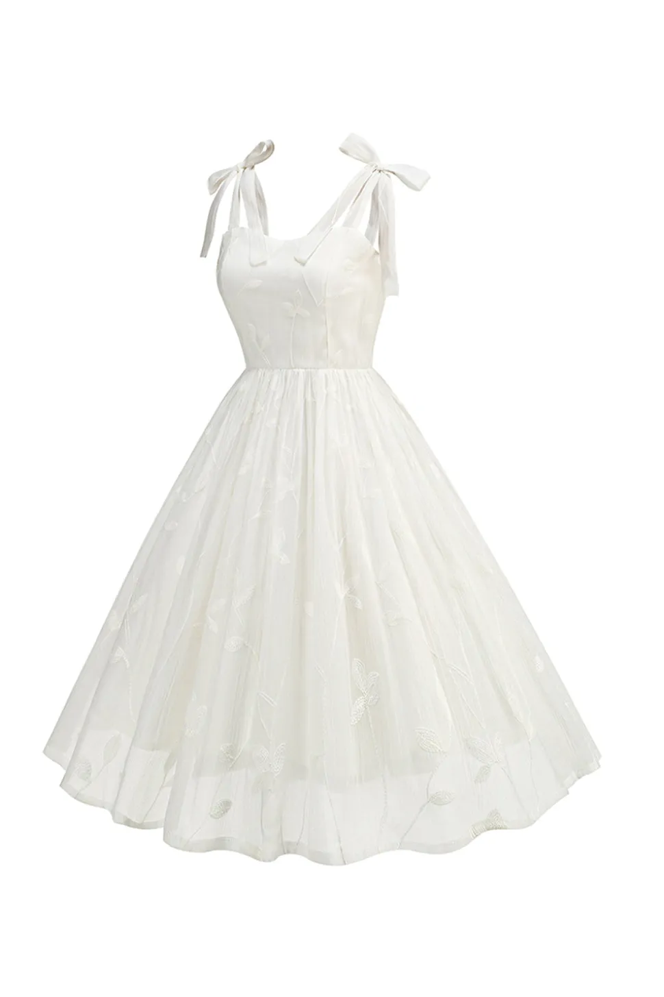 Uma linha de alças espaguete plissado branco curto vestido de cocktail
