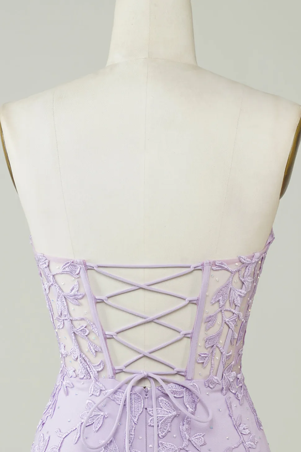 Venda quente Bodycon querida espartilho roxo Homecoming vestido com apliques