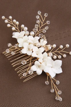 Verde da moda & Branco Design Floral Noiva Headpiece Casamento