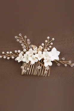 Verde da moda & Branco Design Floral Noiva Headpiece Casamento