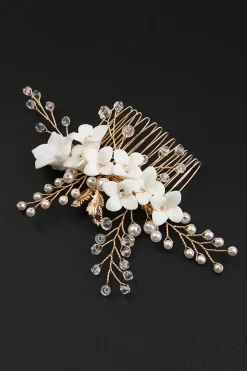 Verde da moda & Branco Design Floral Noiva Headpiece Casamento