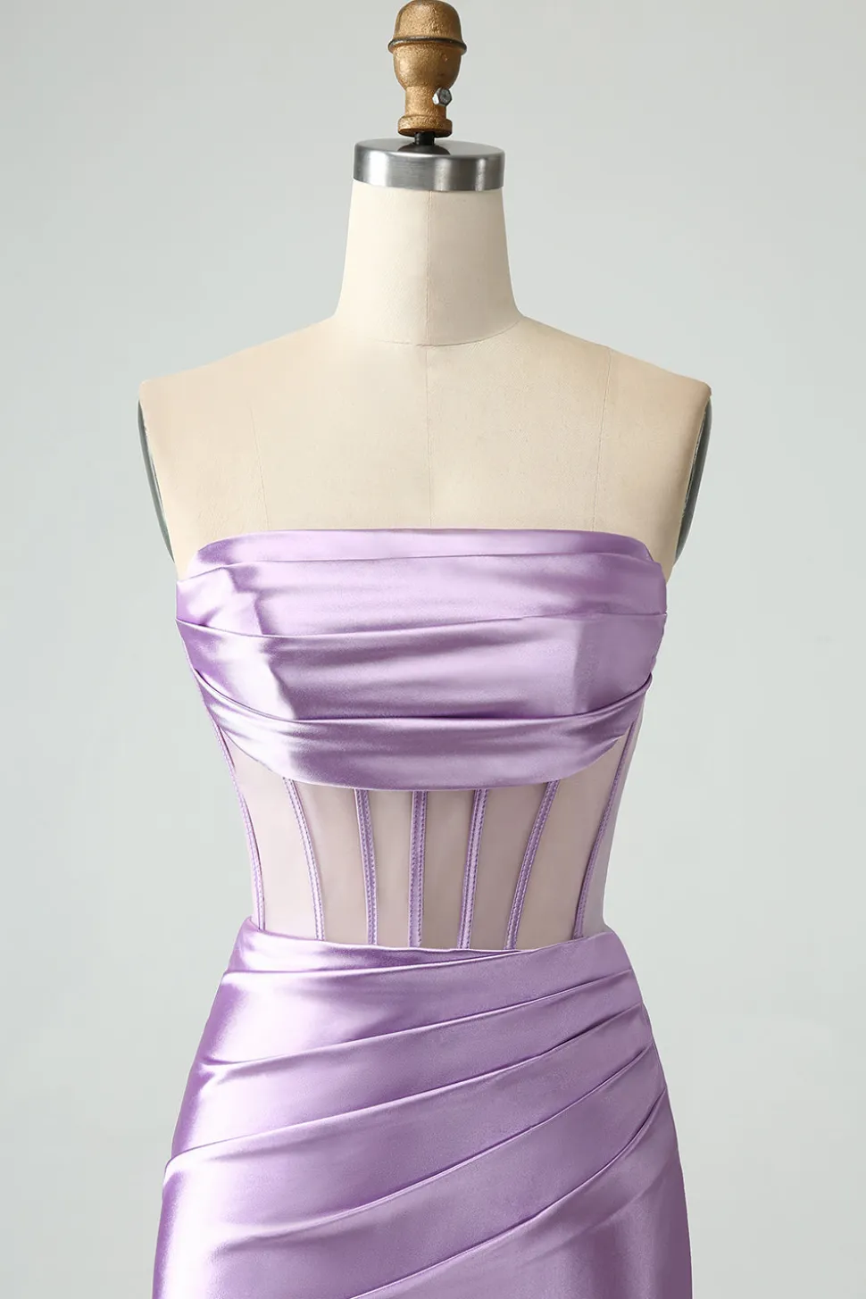 Verde escuro Bodycon Corset Strapless Short Homecoming Dress