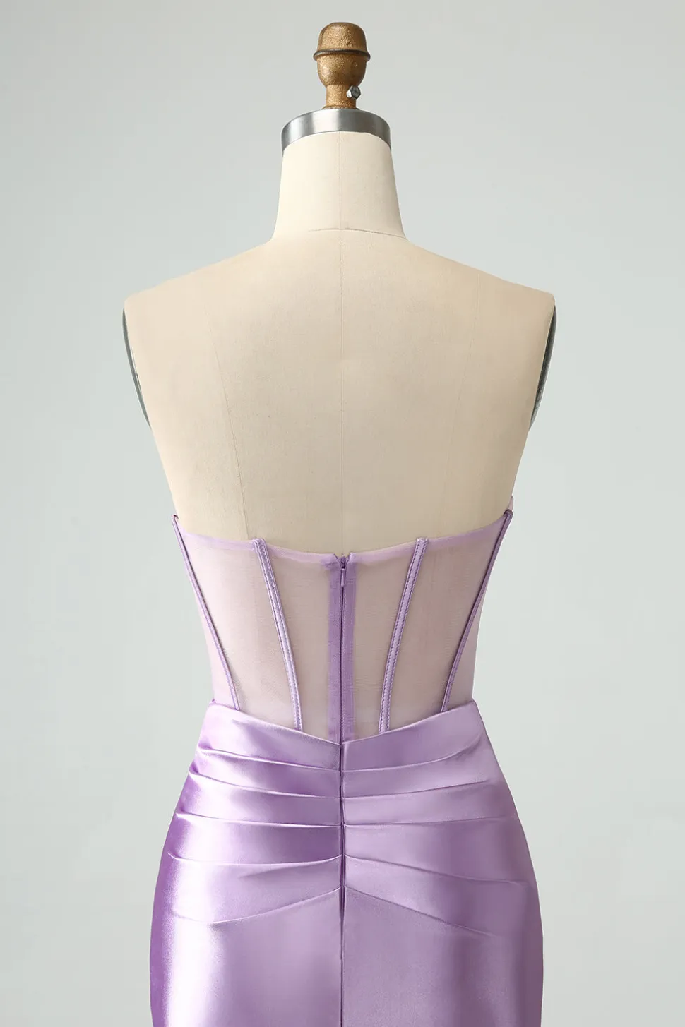 Verde escuro Bodycon Corset Strapless Short Homecoming Dress