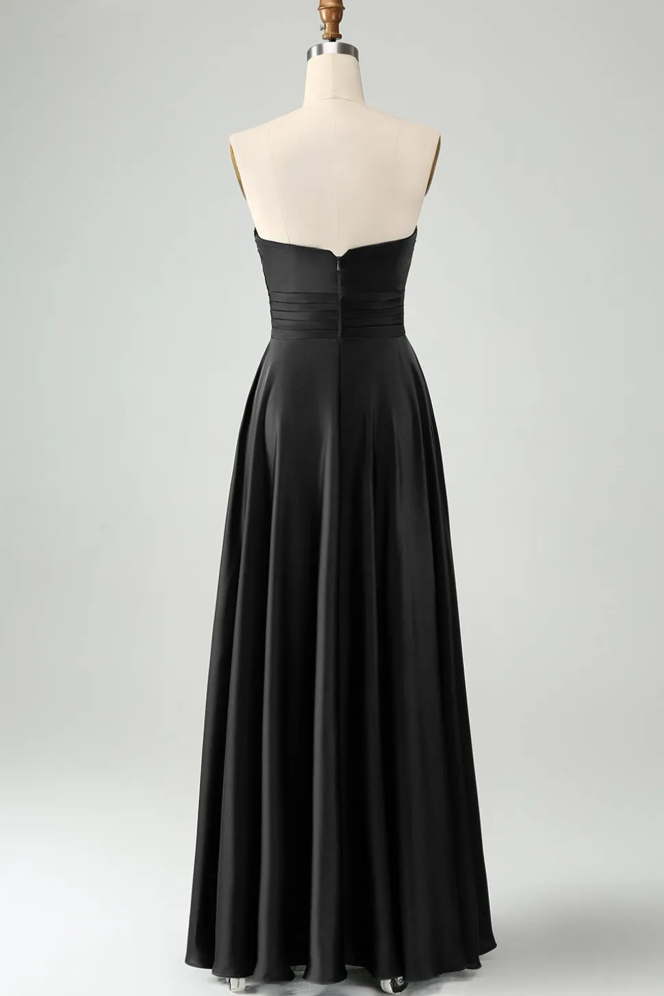 Verde escuro Uma linha querida Keyhole Long Bridesmaid Dress
