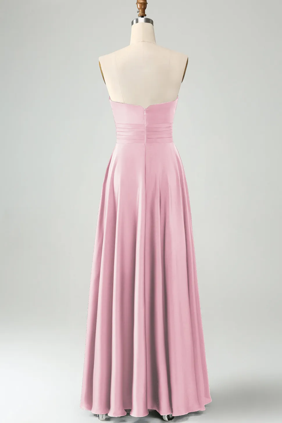 Verde escuro Uma linha querida Keyhole Long Bridesmaid Dress
