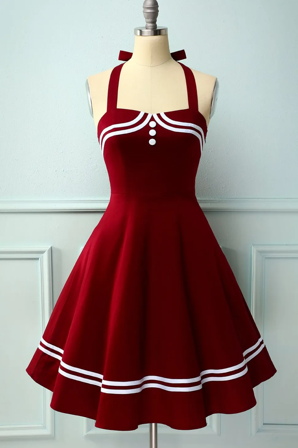 Vermelho escuro dos anos
