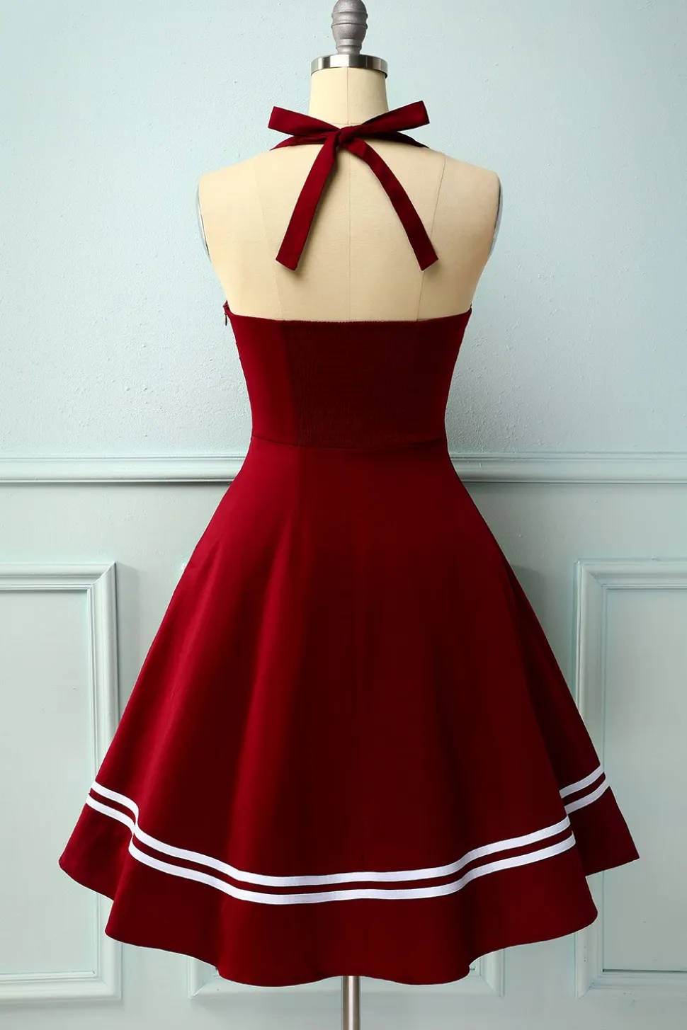 Vermelho escuro dos anos