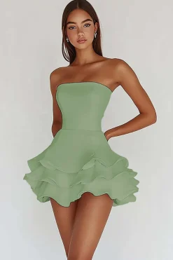Vestidinho Branco Mini Linha-A Cetim Alças Finas
