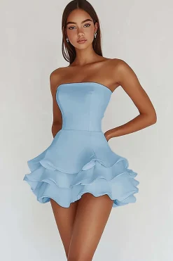 Vestidinho Branco Mini Linha-A Cetim Alças Finas