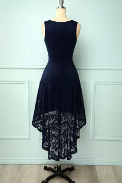 Vestido assimétrico de champanhe
