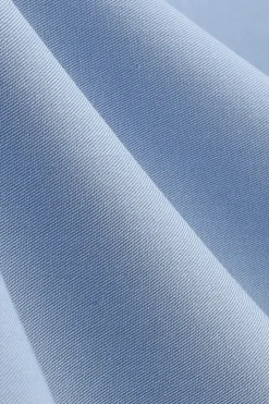 Vestido azul A Line V-Neck dos anos 1950 com mangas curtas