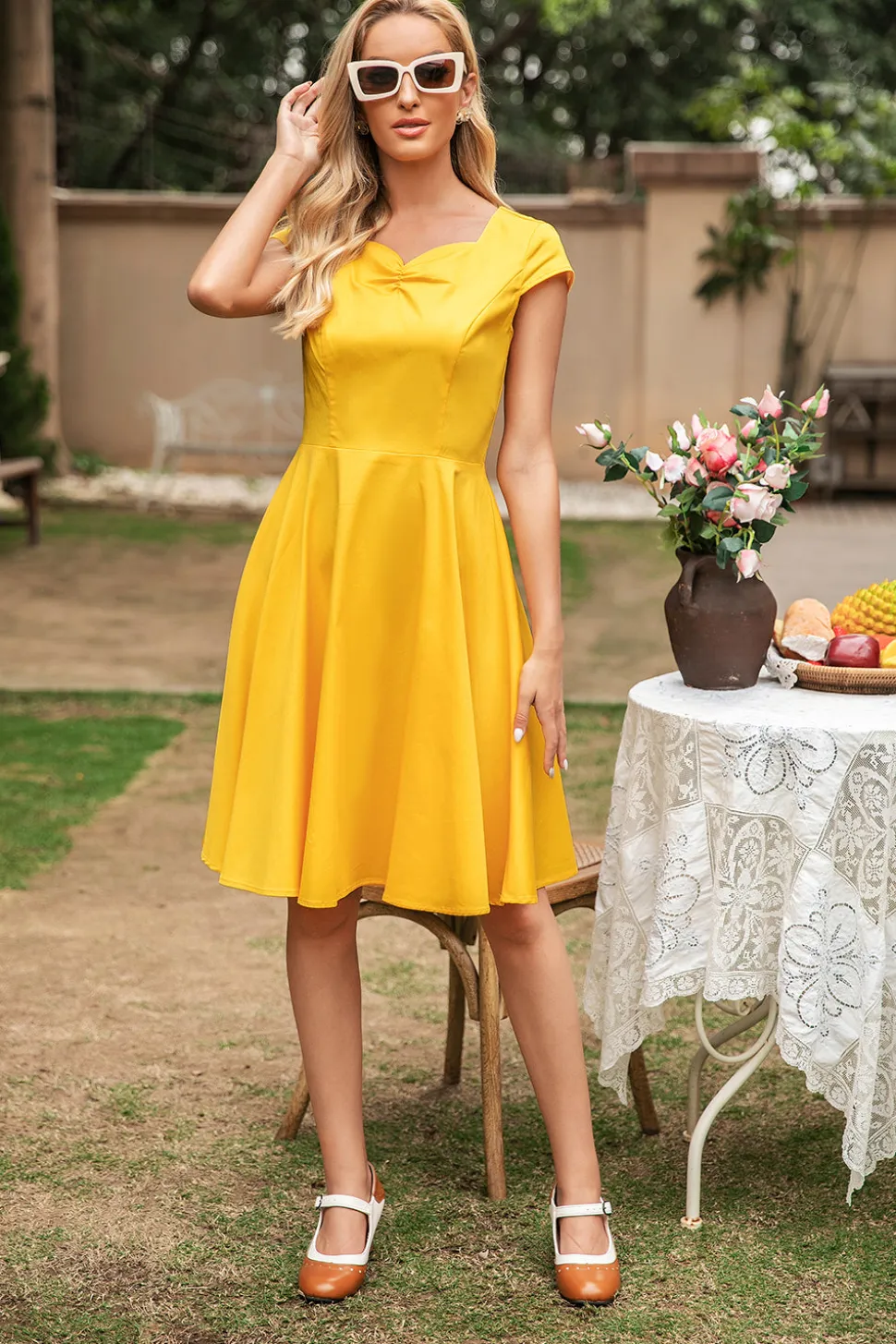 Vestido Blush Retro 1950s