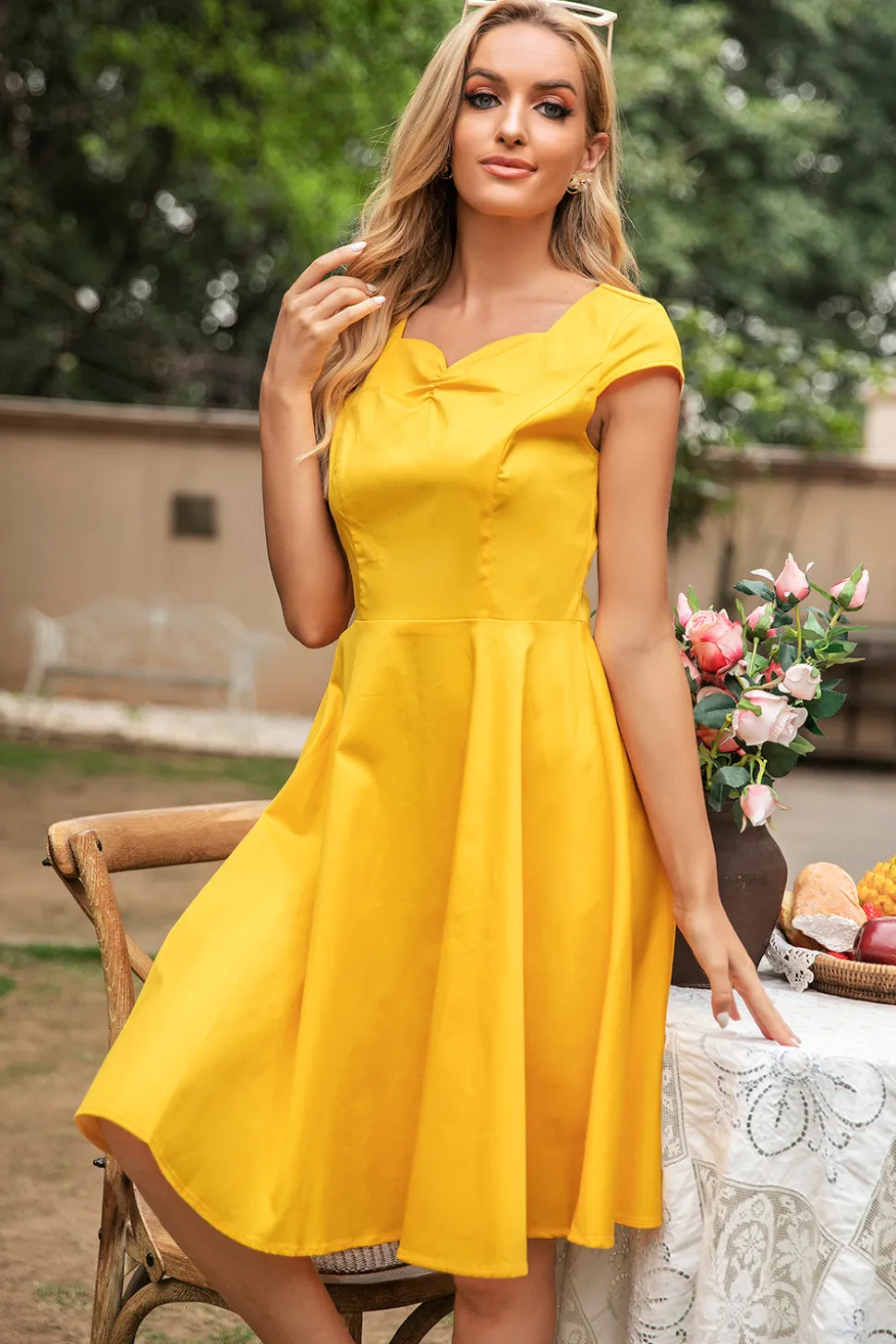 Vestido Blush Retro 1950s