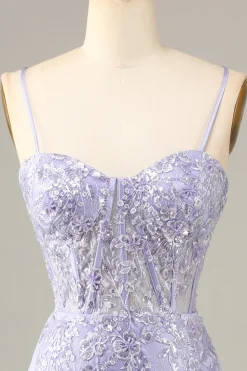 Vestido bonito de bodycon corset homecoming com detalhe de renda