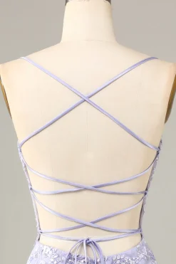 Vestido bonito de bodycon corset homecoming com detalhe de renda