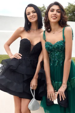 Vestido bonito de tulle preto tule preto
