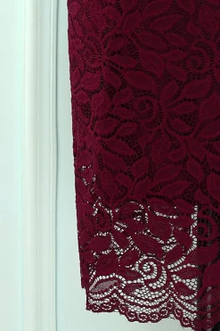 Vestido Borgonha Bodycon