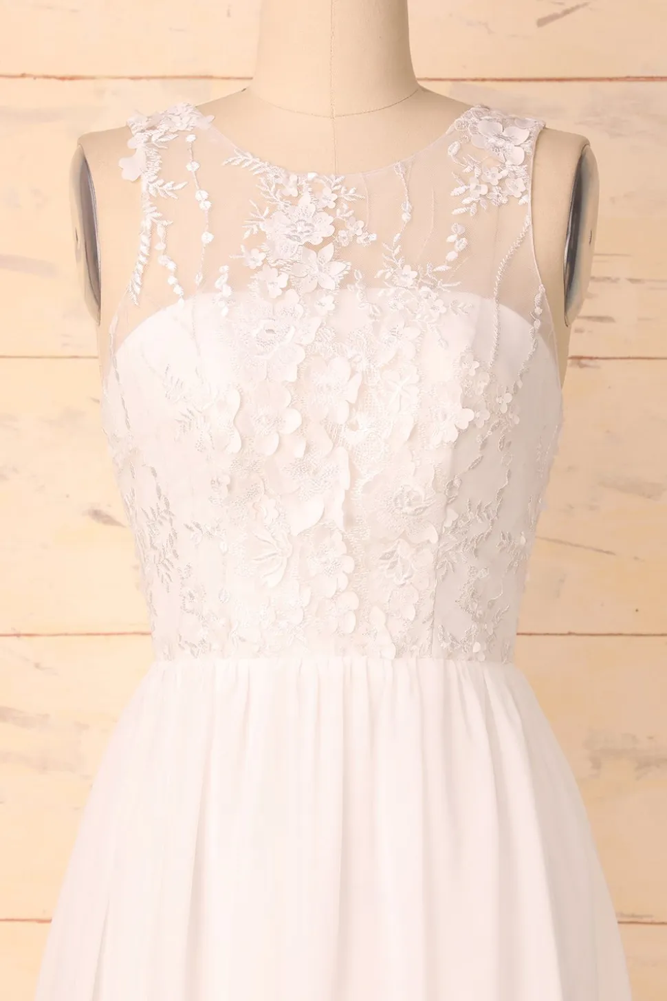 Vestido Branco Apliques