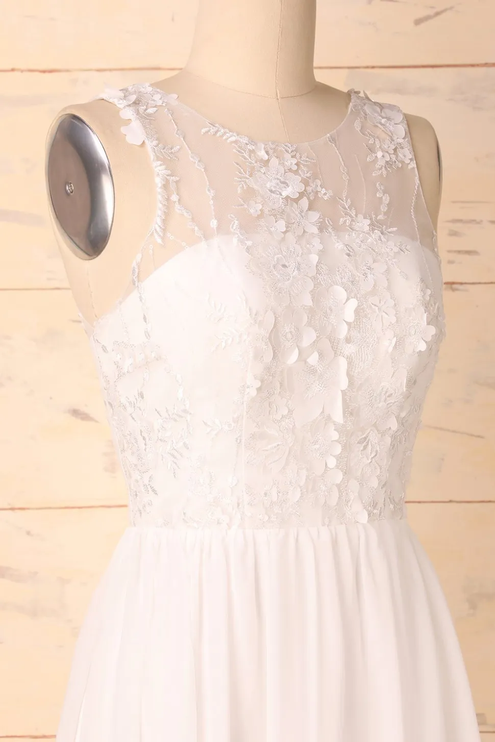 Vestido Branco Apliques