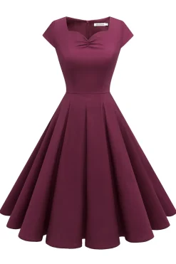 Vestido Burgundy 1950