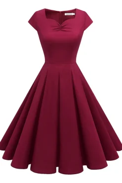 Vestido Burgundy 1950