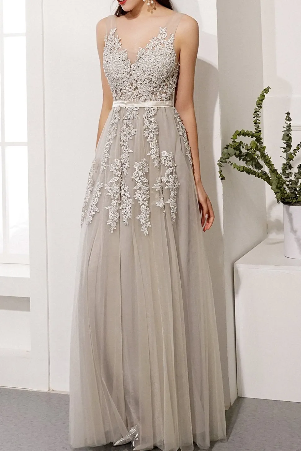 Vestido Cinza