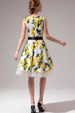 Vestido com decote em V