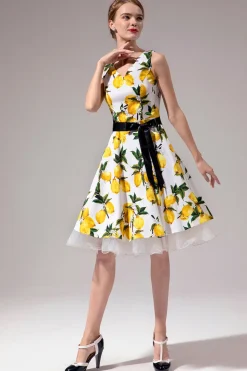 Vestido com decote em V