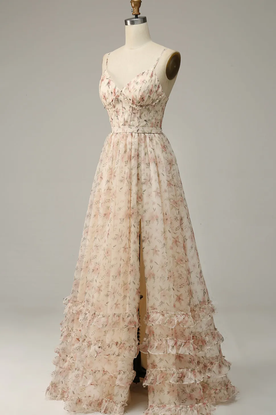 Vestido de Baile A-Line Cintas de Espaguete