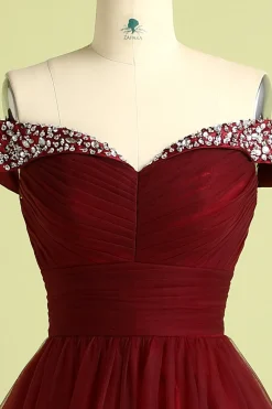 Vestido de Baile Borgonha