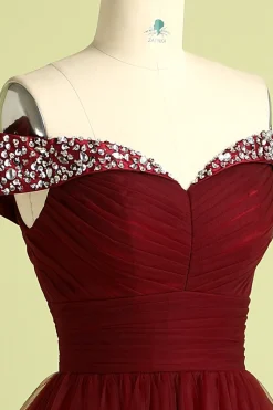 Vestido de Baile Borgonha