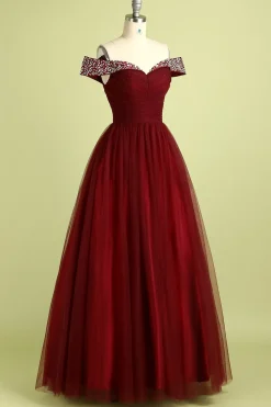 Vestido de Baile Borgonha