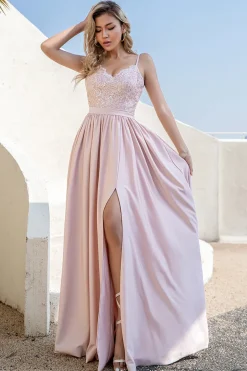 Vestido de baile comprido da Borgonha com renda de missangas