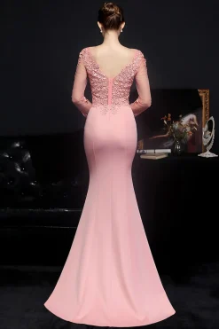Vestido de baile de aplique branco