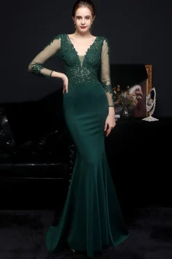 Vestido de baile de aplique branco