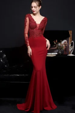 Vestido de baile de aplique branco