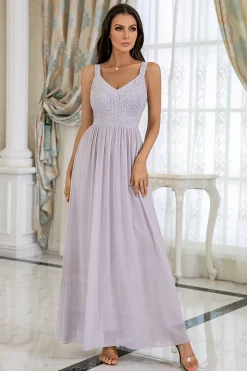 Vestido de baile de lantejoulas cinzentas