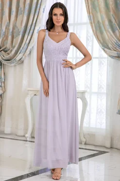 Vestido de baile de lantejoulas cinzentas
