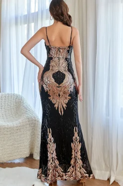 Vestido de baile de sereia rosa rosa