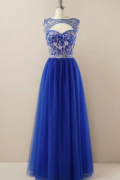 Vestido de baile de tulle de missanga