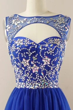 Vestido de baile de tulle de missanga