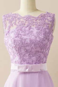 Vestido de baile longo applique