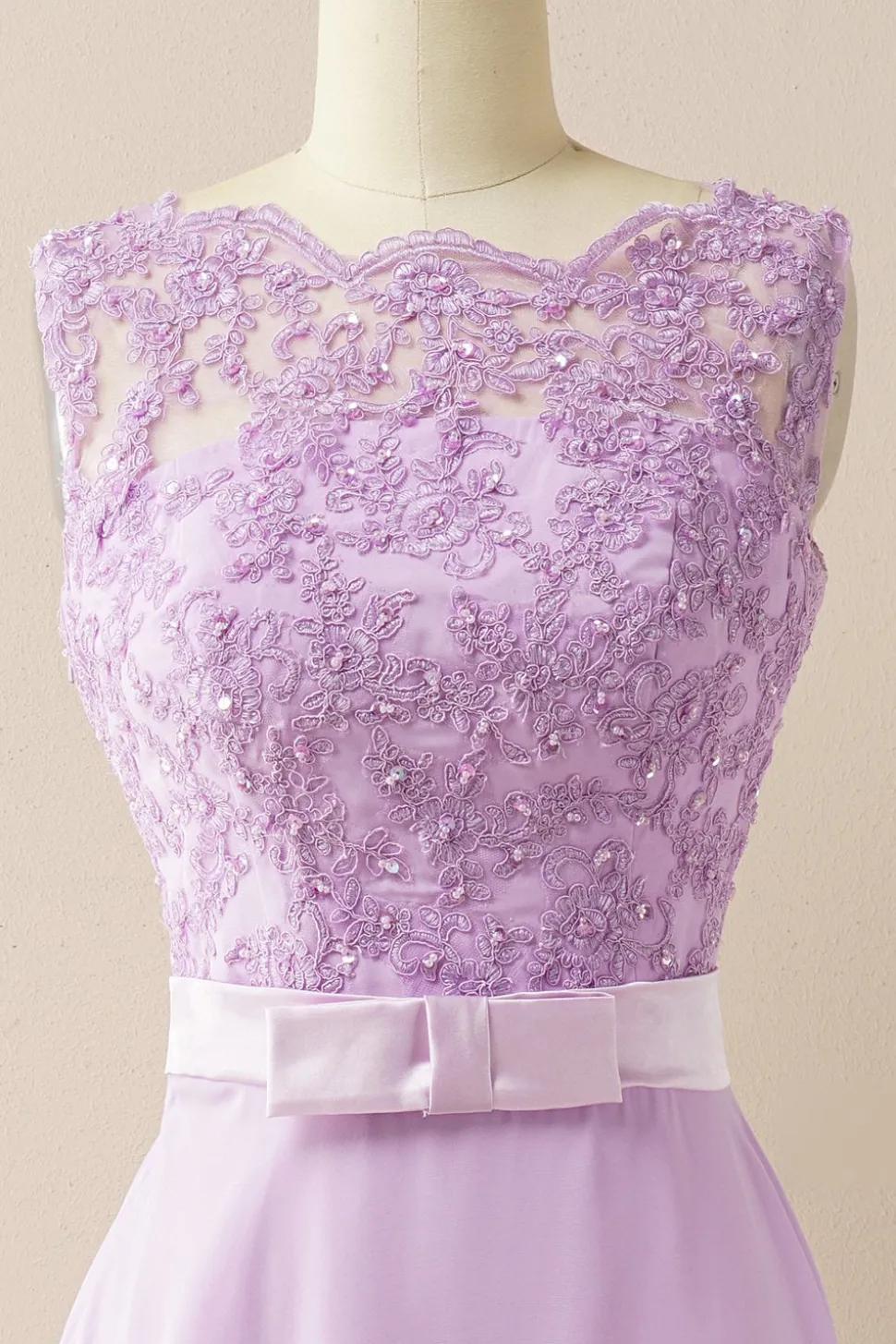 Vestido de baile longo applique