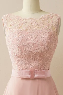 Vestido de baile longo applique