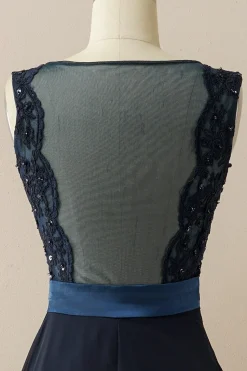 Vestido de baile longo applique