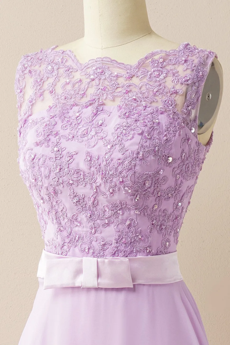 Vestido de baile longo applique