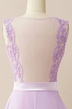 Vestido de baile longo applique