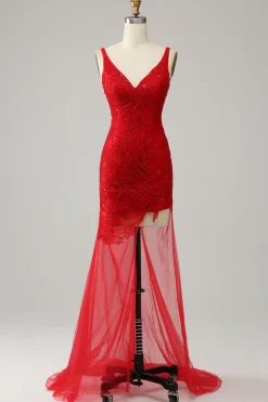 Vestido de baile sereia com bordado