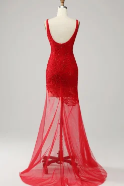 Vestido de baile sereia com bordado