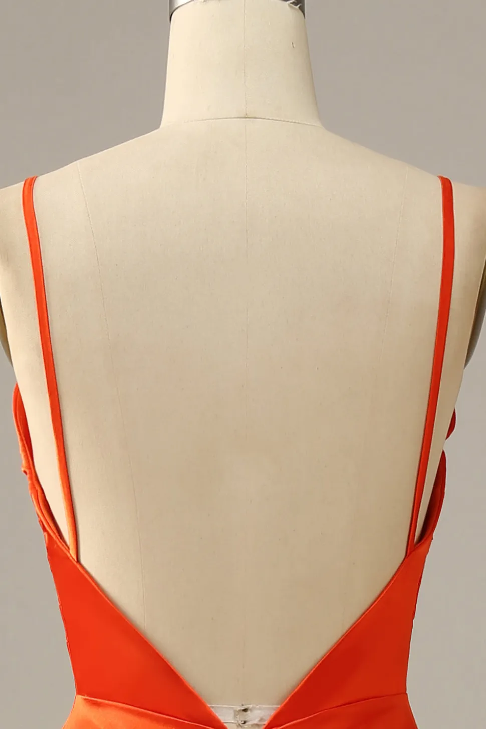 Vestido de baile sereia laranja